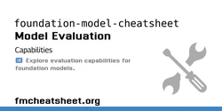 Resources for Model Evaluation Capabilities